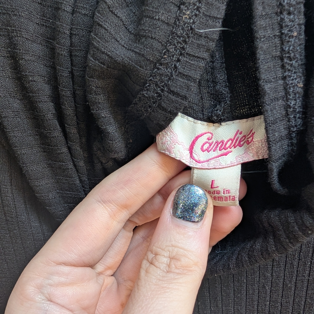 Candie's Black Sleeveless Mini Dress - Picture 3 of 3